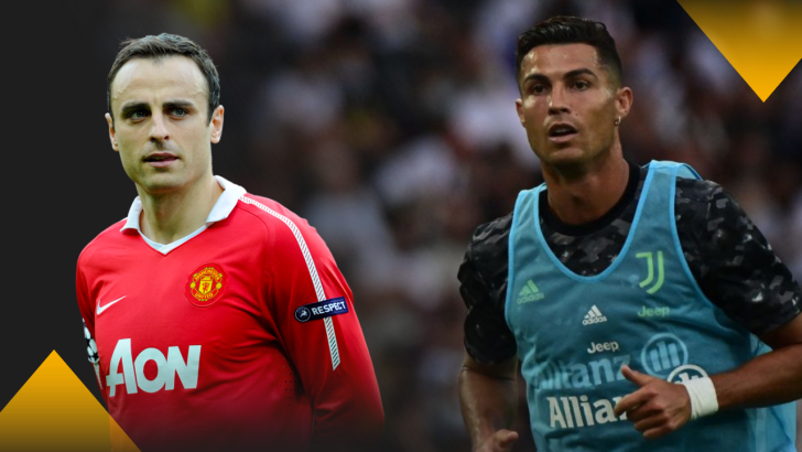 Dimitar Berbstov and Cristiano Ronaldo